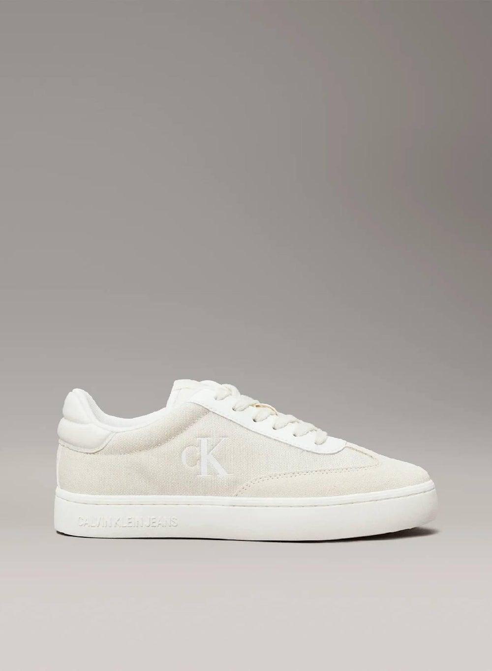 Canvas Trainers with Recycled Cotton and Suede Trim - Image 1