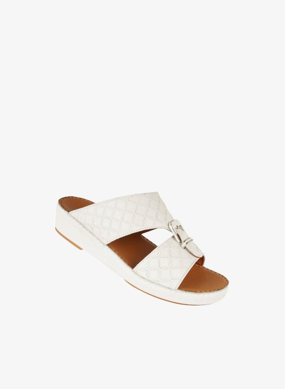 Barjeel Uno Boys Arabic Sandals BB 11 White - Image 1