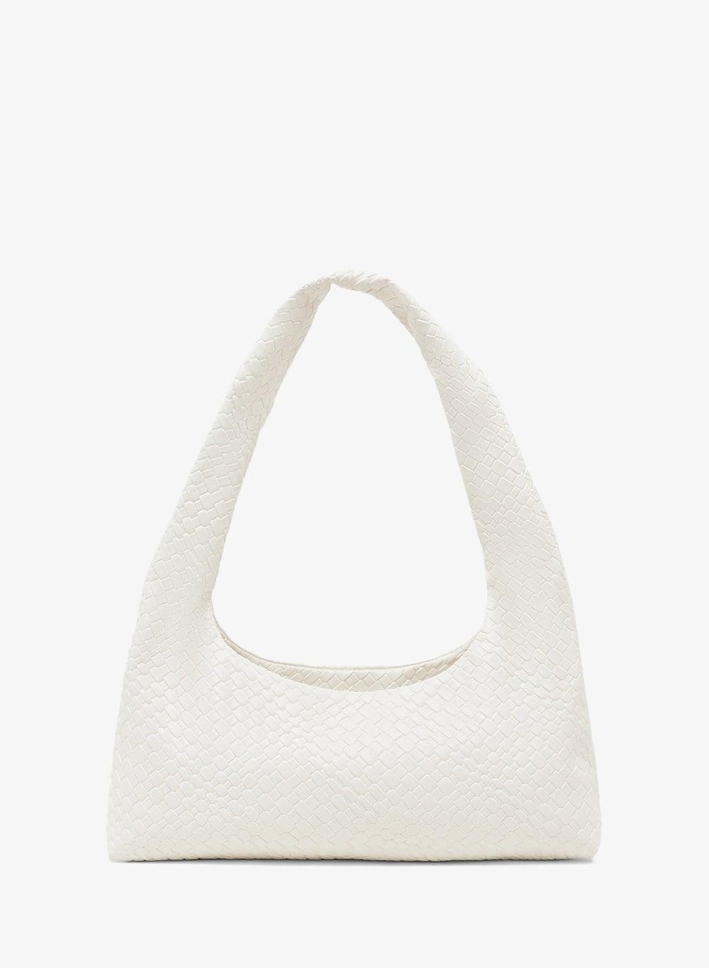 Woven Textured Handle Shoulder Bag - Image 1