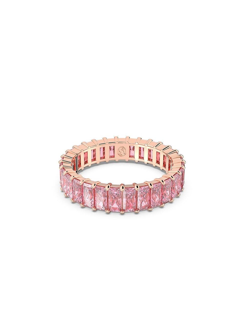 Matrix Pink Baguette Princess Cut Ring - Image 1