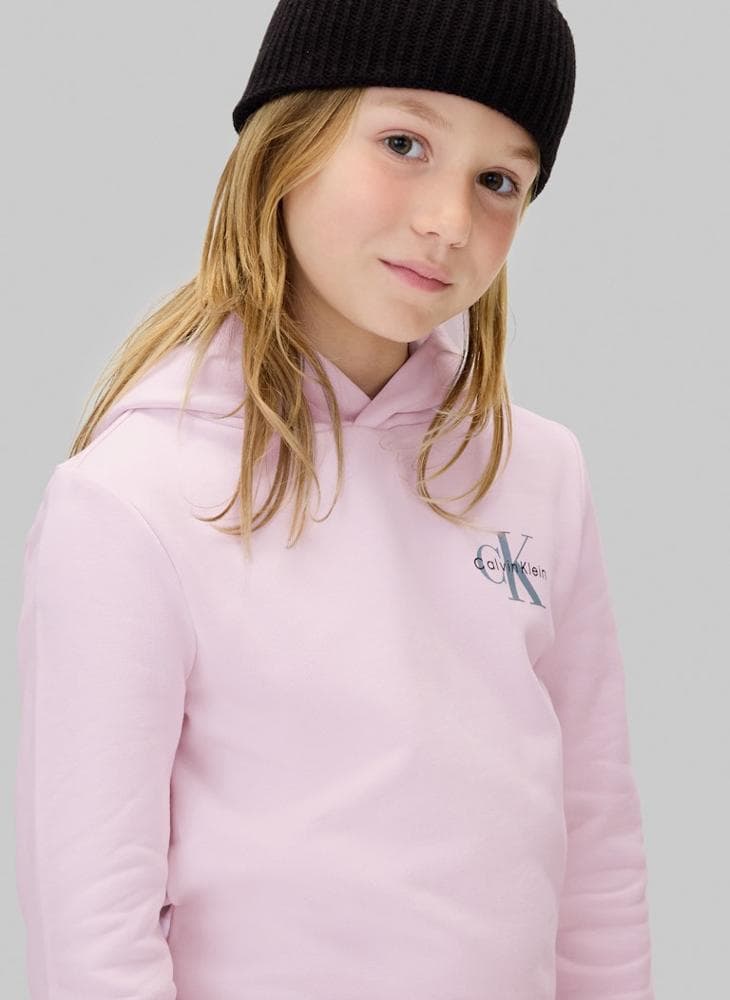 Youth Graphic Cotton Pullover Hoodie - Image 1