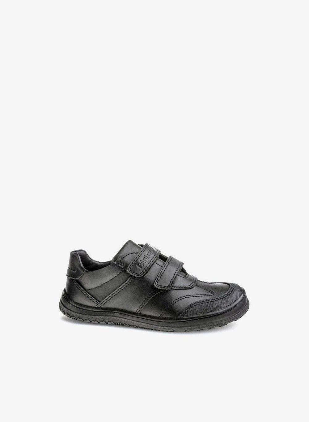 Boys School Shoes with Hook and Loop Closure 732015-Y - Image 1