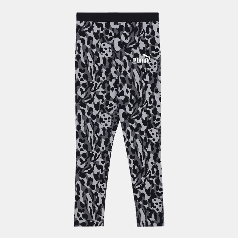 Kids' Alpha Allover Print Cotton Leggings - Image 1