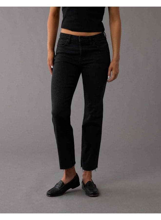 AE Next Level High-Waisted Kick Bootcut Crop Jean - Image 1