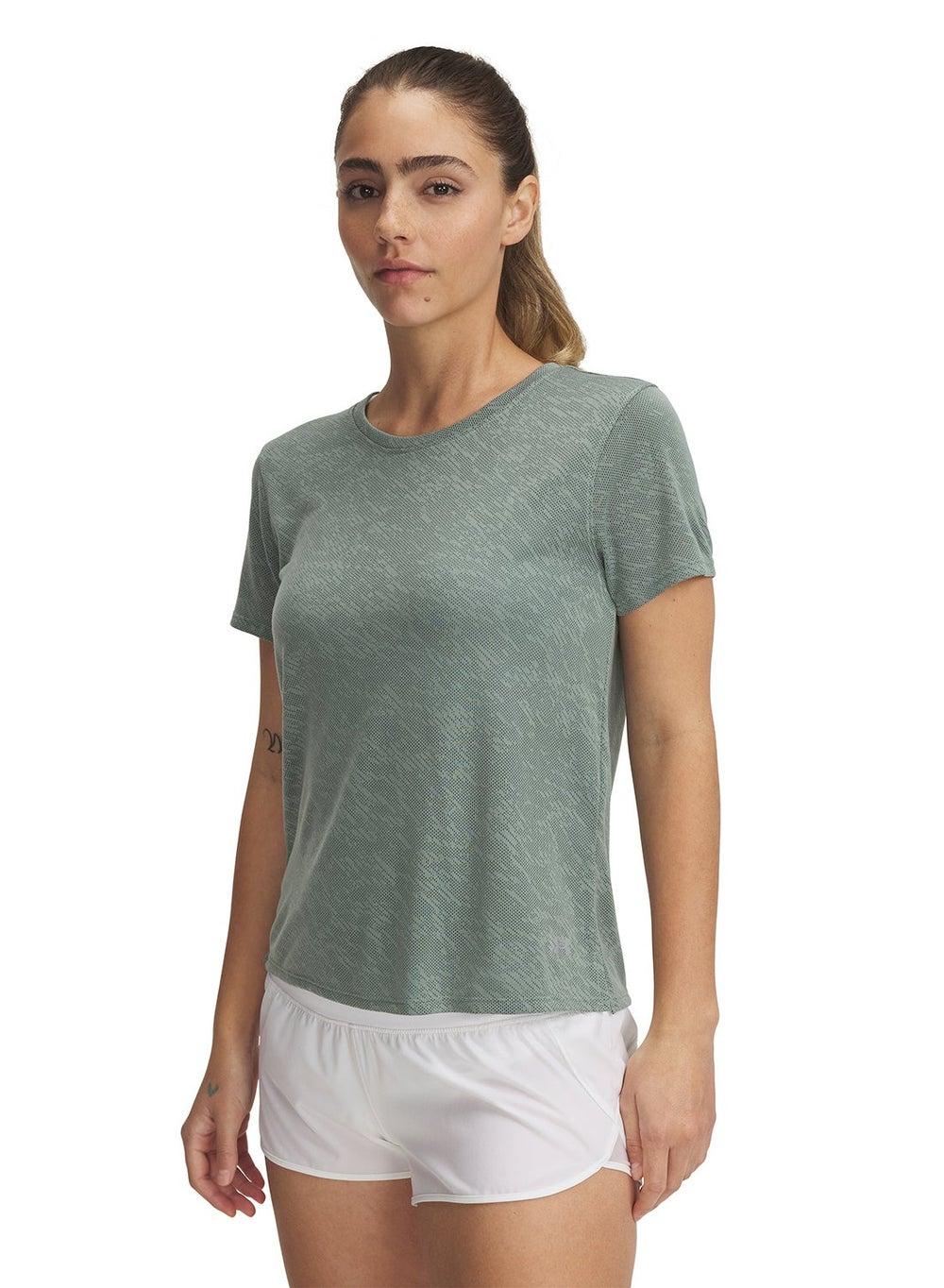 Women's UA Launch Camo Short Sleeve Running T-Shirt - Image 1