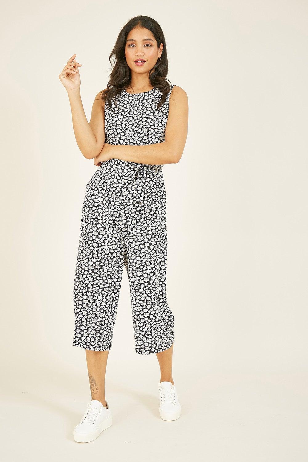 Mela Ditsy Daisy Culotte Jumpsuit - Image 1