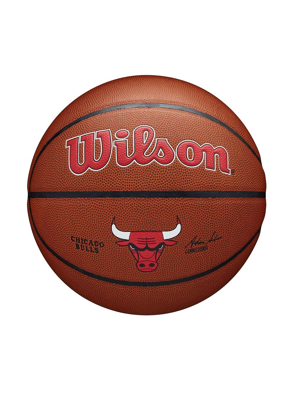 NBA Team Alliance Chicago Bulls Basketball Size 7 Brown - Image 1