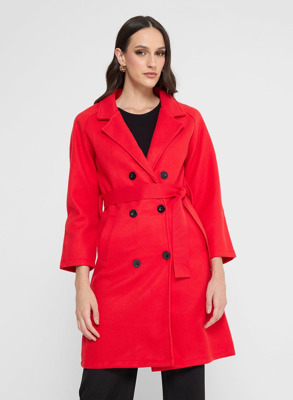 Belted Overcoat for Women - Image 1