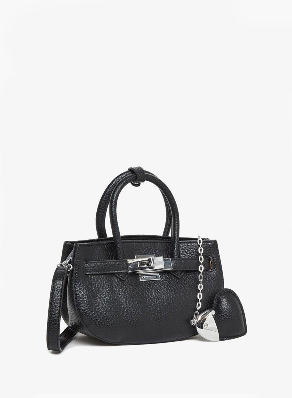 Styli Solid Dual Handle Heart Drop Satchel - Image 1