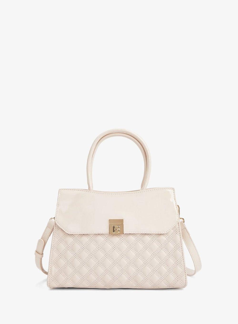 Quilted Tote Bag with Detachable Strap - Image 1