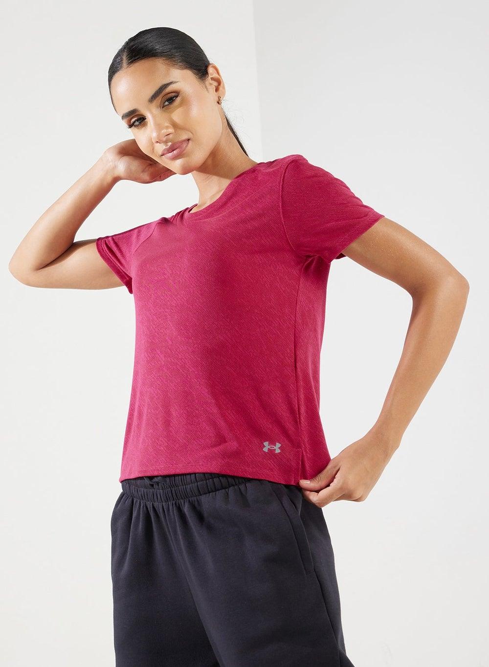 UA Launch Camo Women’s Lightweight Short Sleeve Shirt - Image 1
