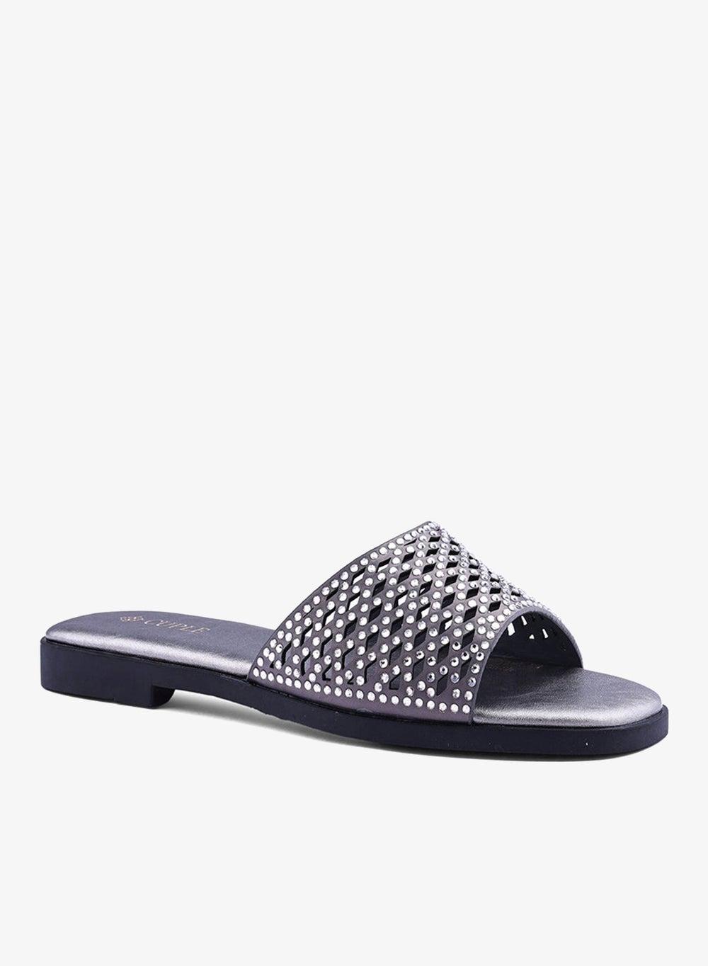 Women's Cut-Out Flat Sandals - Image 1