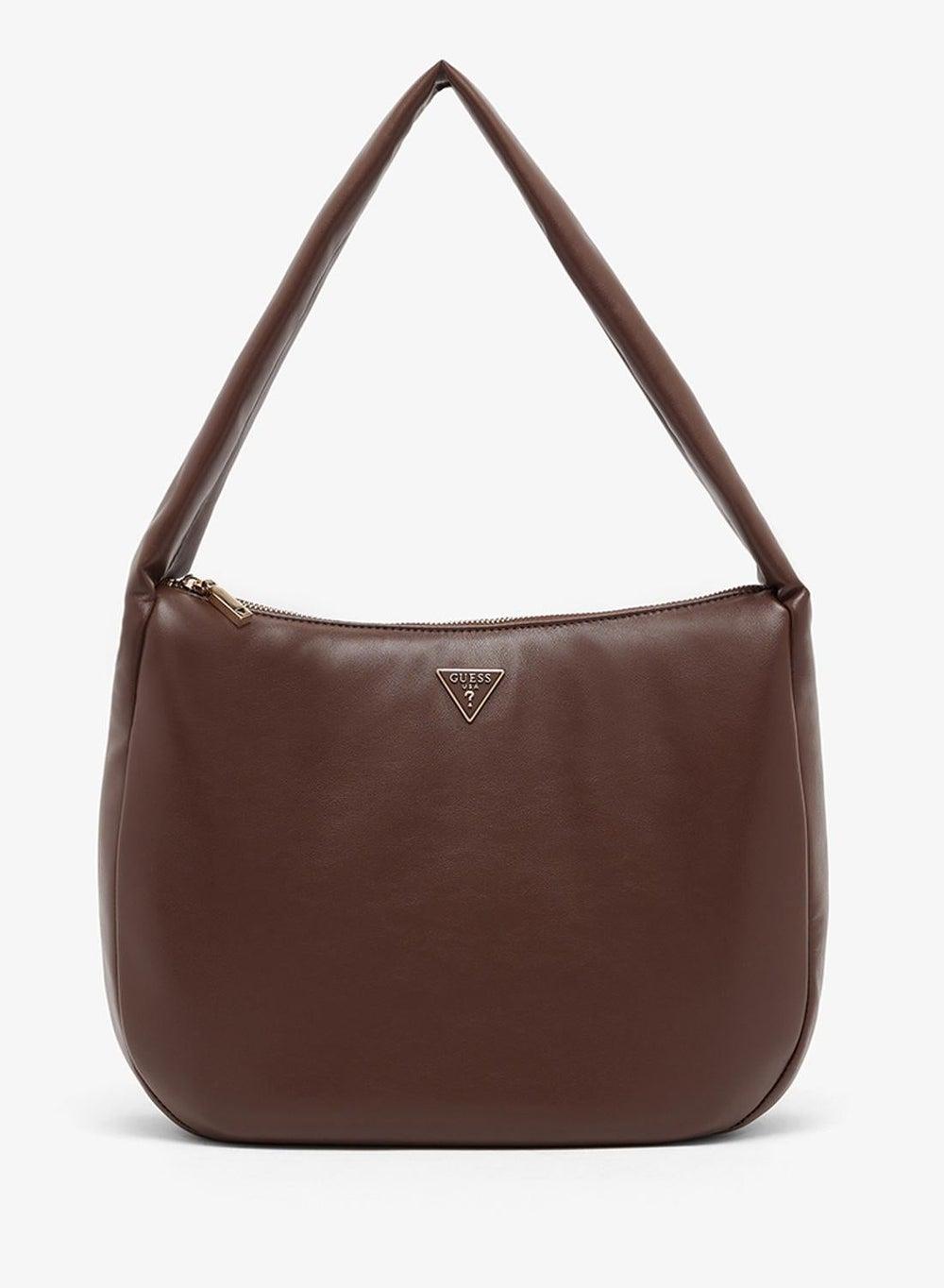 Sunetra Brown Top Zip Shoulder Bag - Image 1