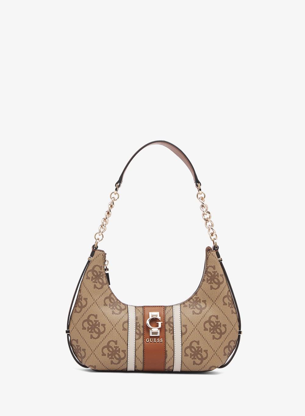 Erenia Beige Textured Shoulder Bag - Image 1