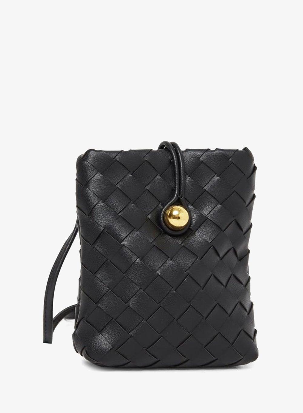 Styli Textured Button-Loop Crossbody Bag - Image 1