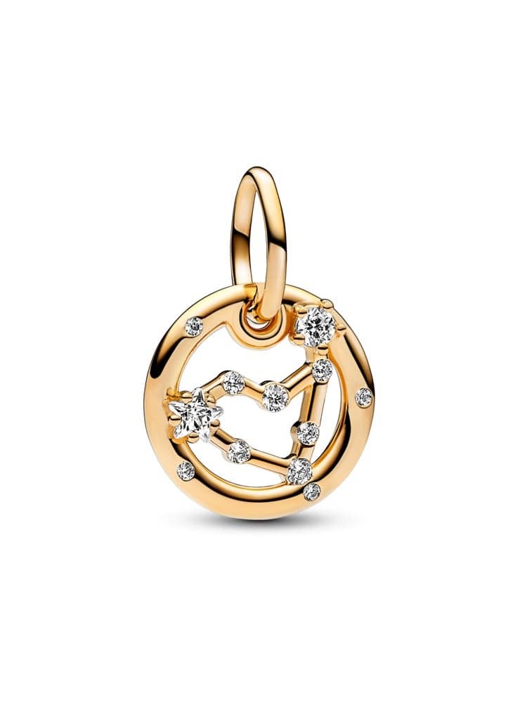 Capricorn Zodiac Dangle Charm in 14k Gold-Plated Finish - Image 1