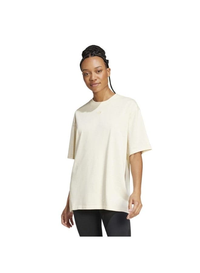 adidas Washed Oversized T-Shirt with Trefoil - Image 1