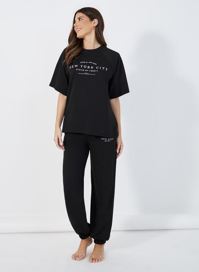 Styli New York City Raglan Sleeves Lounge Set - Image 1