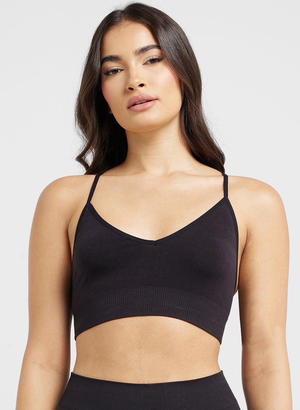 Seamless Sculpt Brallete Scoop Neck Cropped Top - Image 1