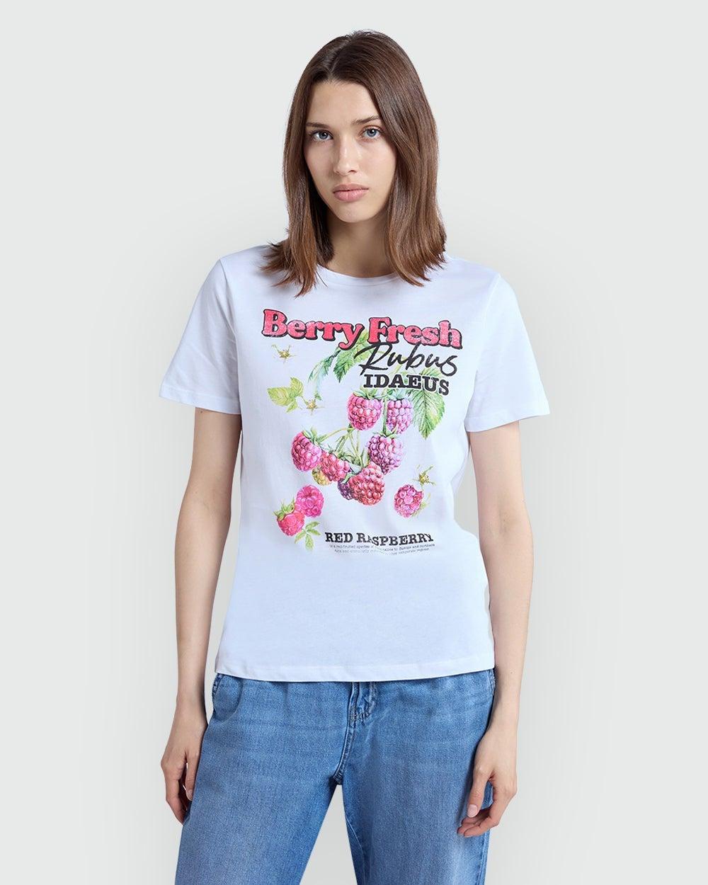 Women’s White Printed Tee by OVS - Image 1