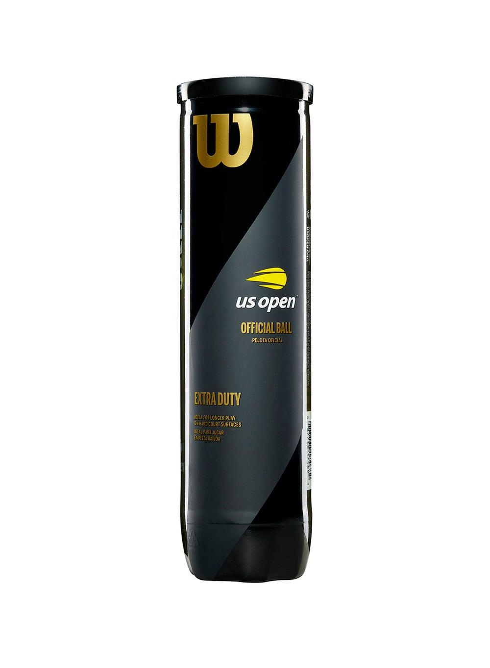 US Open Extra Duty Yellow Tennis Balls, 4 Ball Can - Image 1