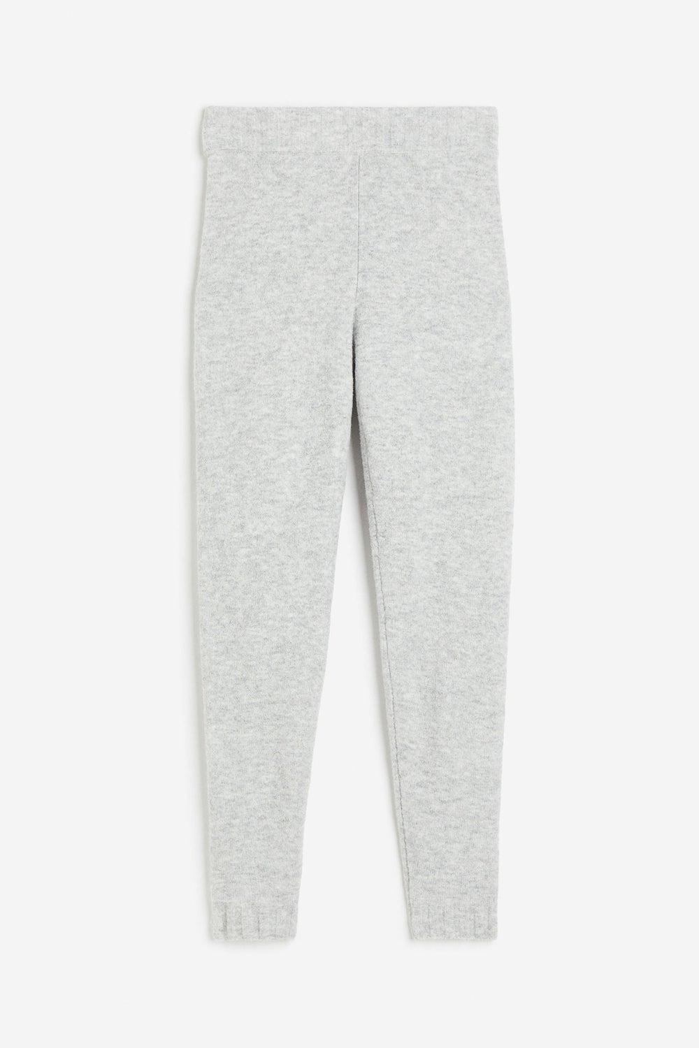 Fine-Knit Wool-Blend High-Waist Leggings - Image 1