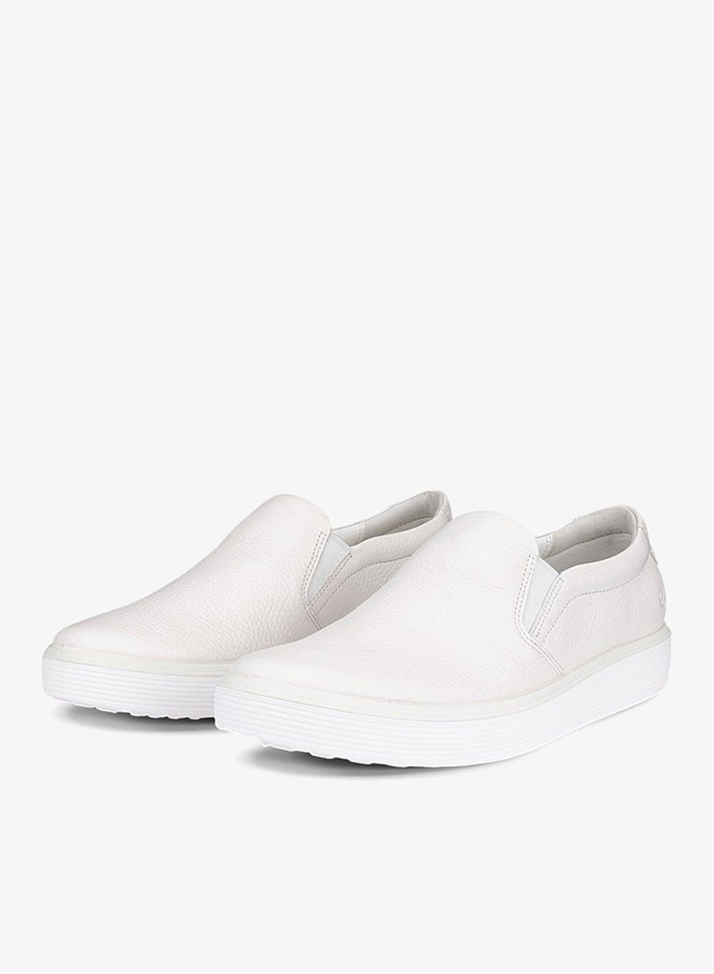 ECCO Soft 60 White Slip-On Sneakers - Image 1