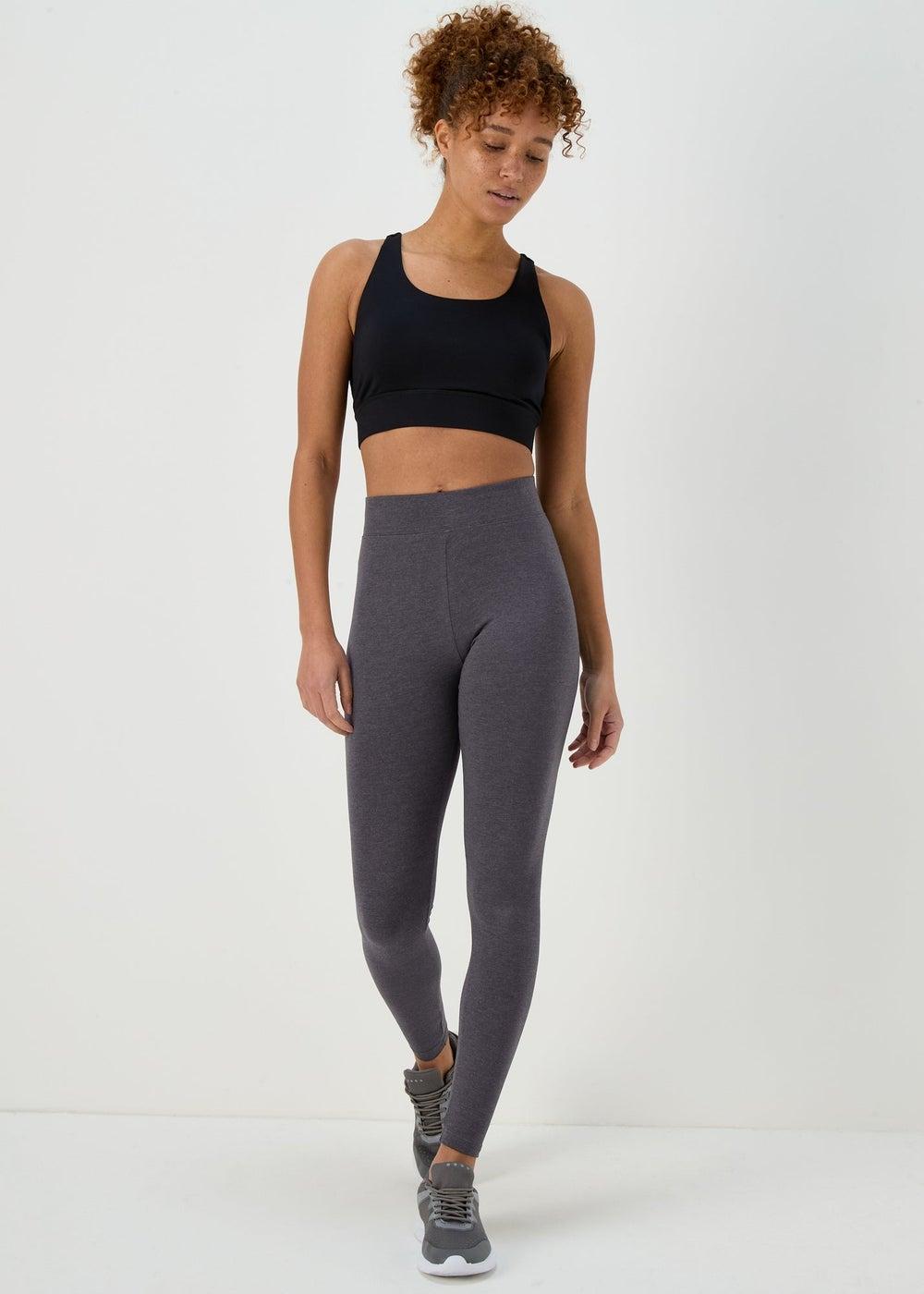 Charcoal Cotton Leggings for Everyday Comfort - Image 1