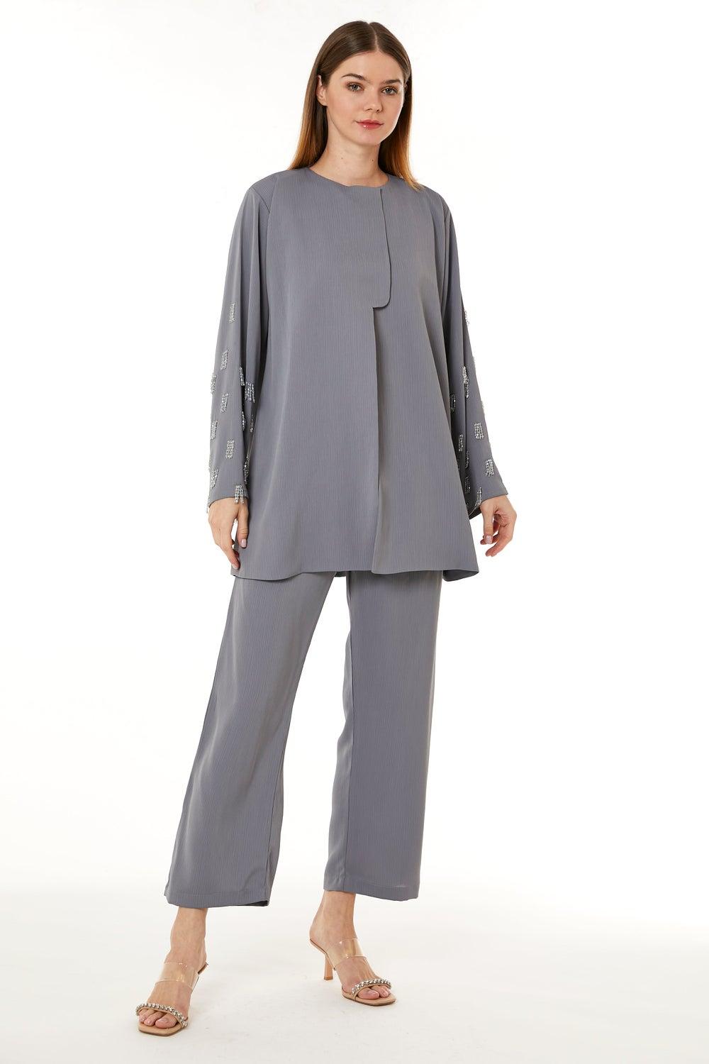 Crew Neck Top & Pant Set for Women - Image 1