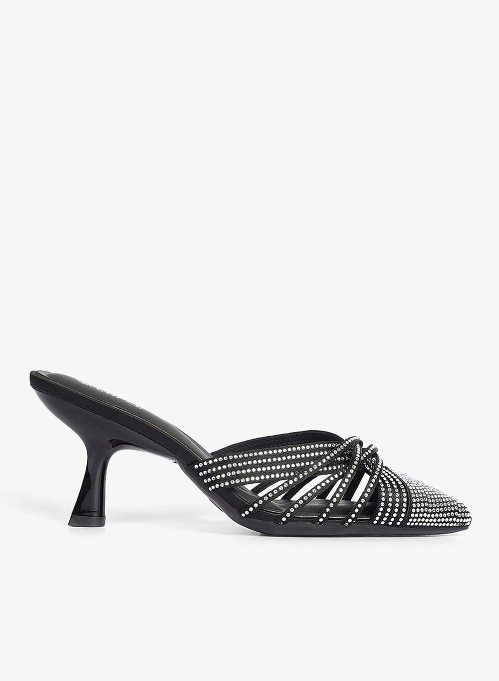 Ladies Embellished Slip-On Mules - Image 1