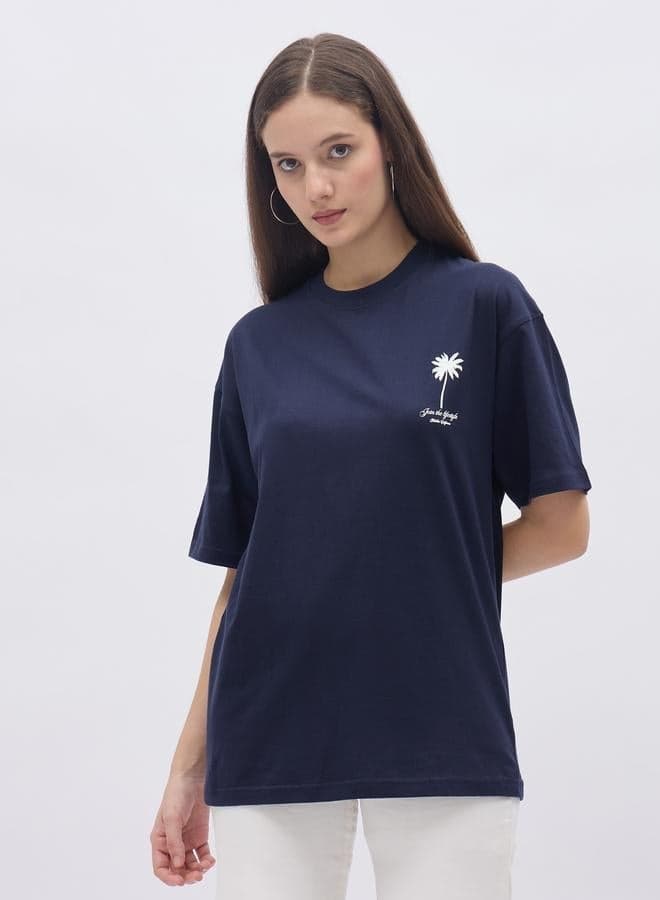 Graphic Print Oversized T-Shirt for Women - Image 1