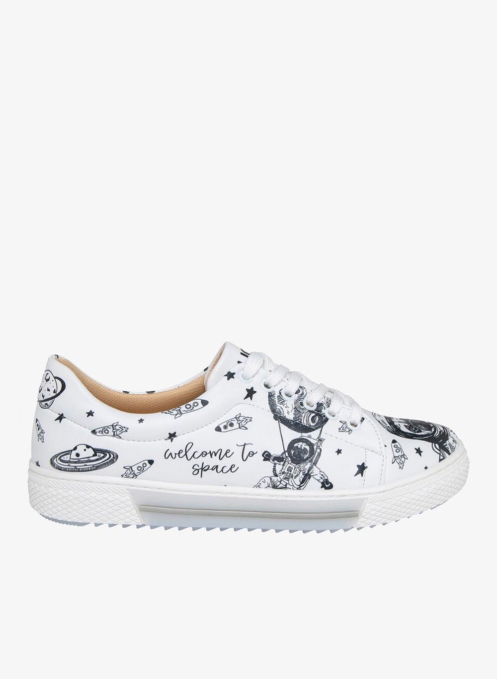Pug The Astronaut Low-Top Sneakers - Image 1