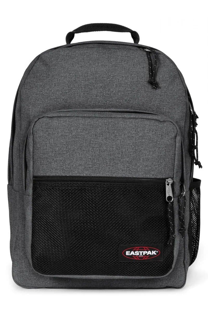 Pinzip Large Black Denim Backpack with Laptop Compartment - Image 1