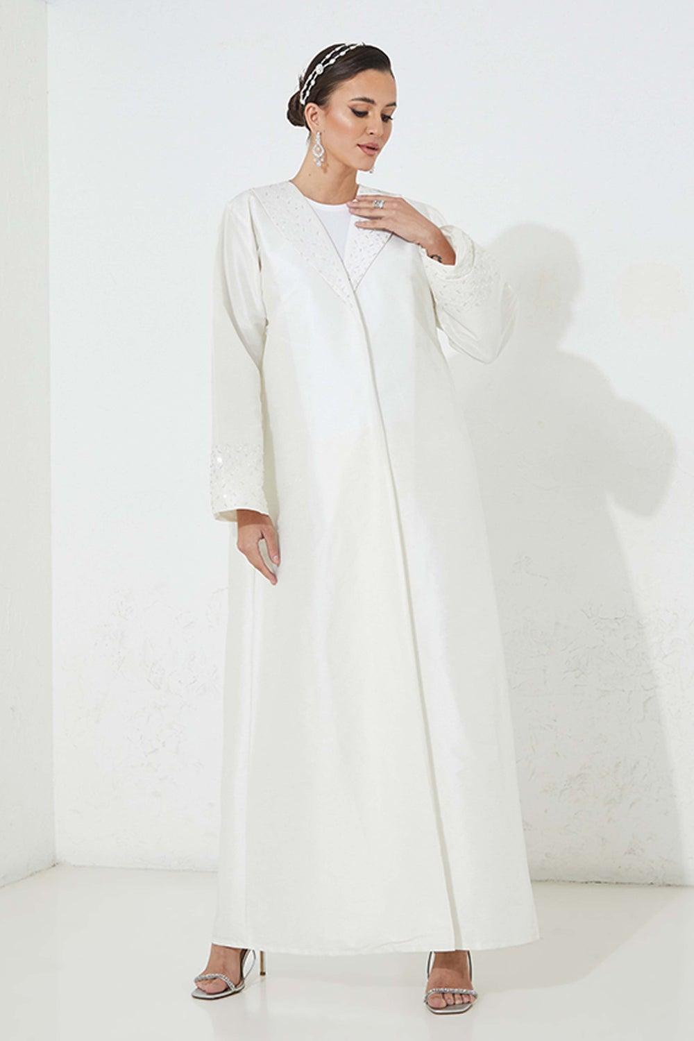 Embellished Flared Sleeve Abaya - Image 1