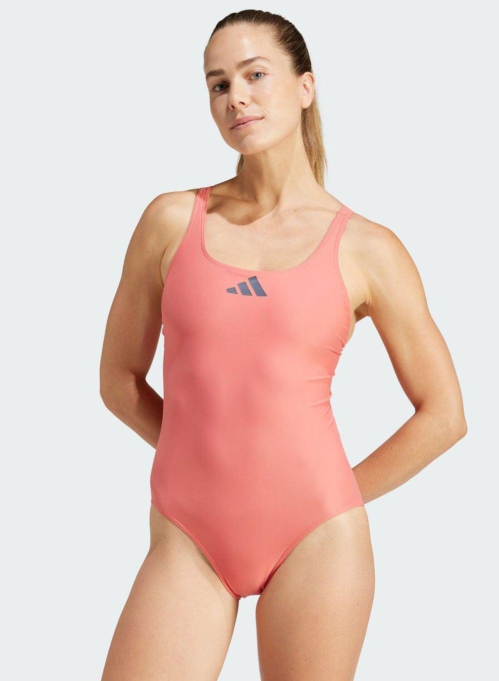 adidas 3 Bar Logo Chlorine-Resistant Swimsuit - Image 1