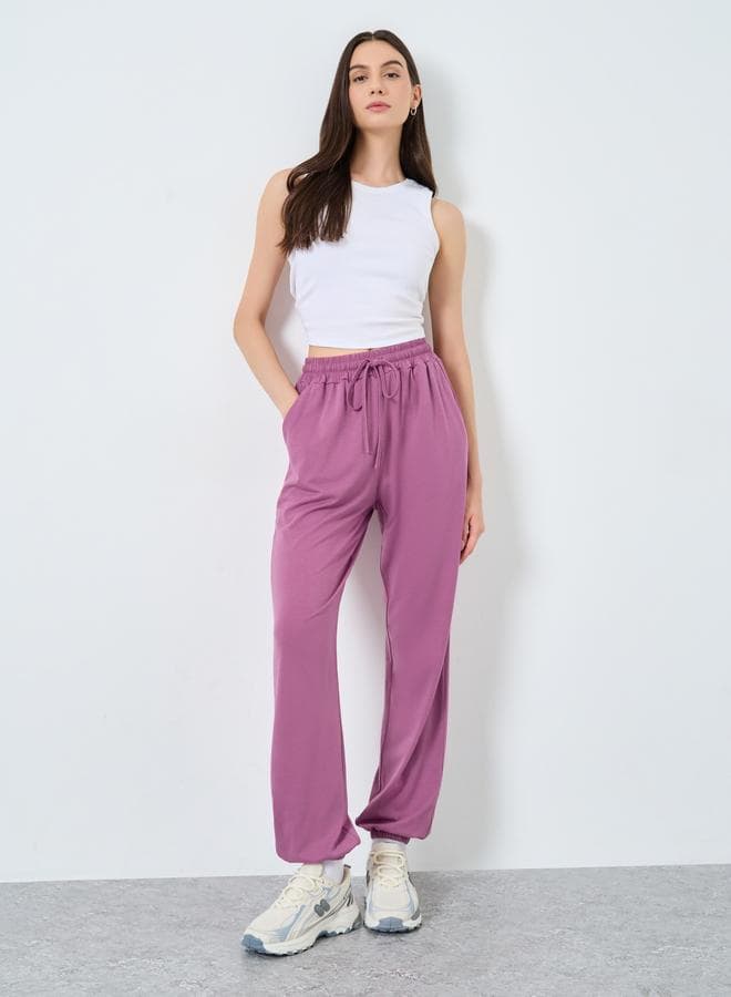 Take Two Purple Wide Leg Women’s Joggers - Image 1