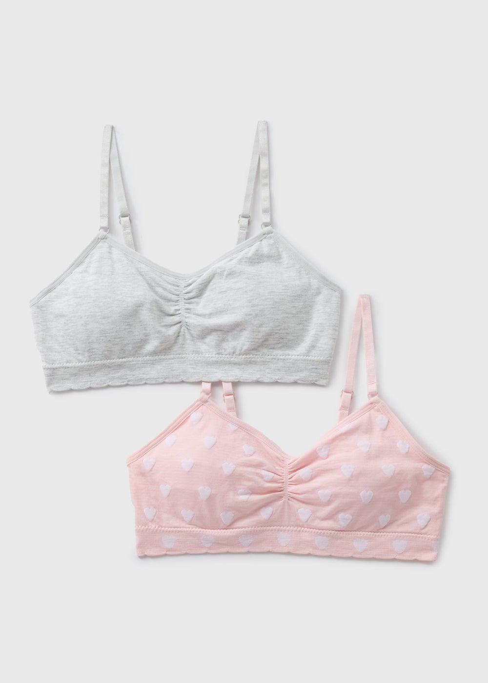 2 Pack Multicolour Seam Free First Bra - Image 1