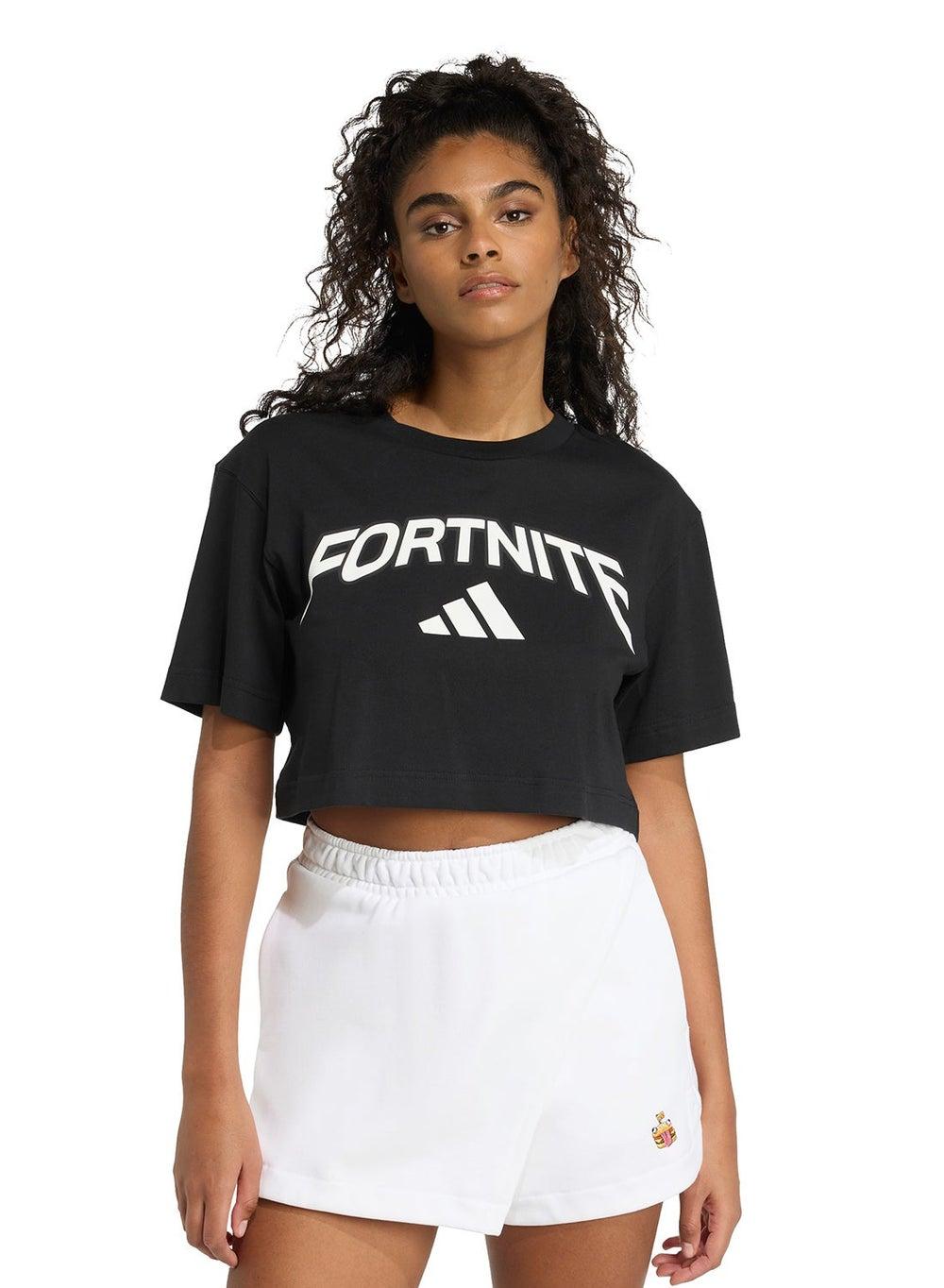 adidas x Fortnite Cropped Cotton T-Shirt - Image 1