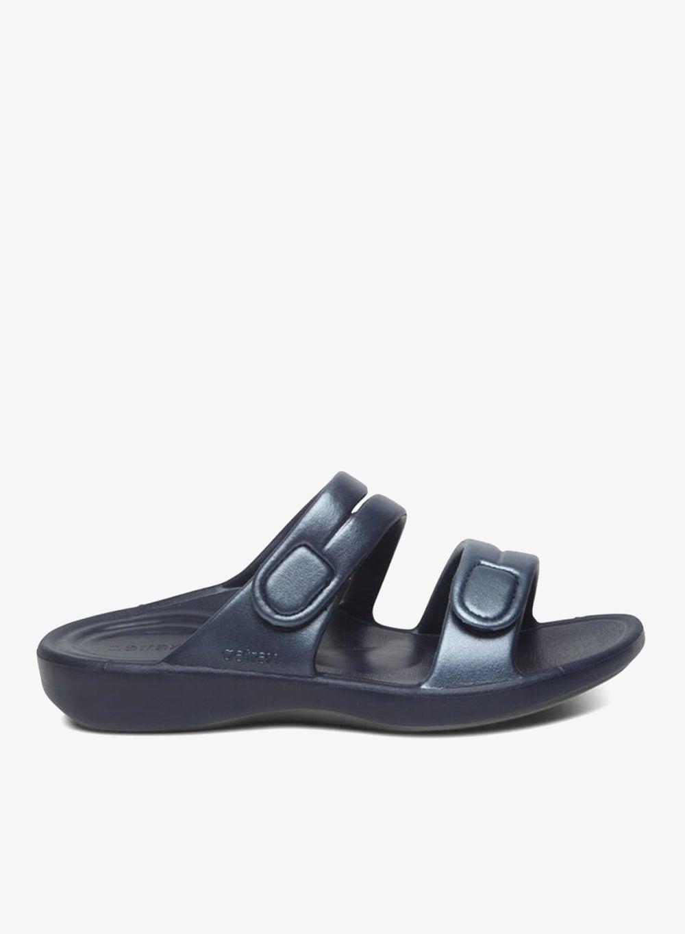 Janey Sport Navy Water-Friendly Slides - Image 1