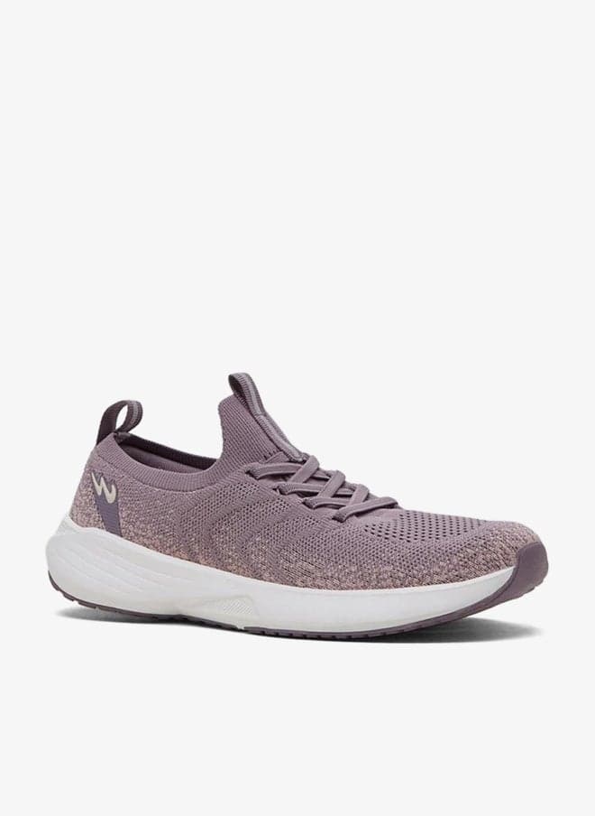 Women’s Pink Comfort Sneakers with Breathable Knit Slip-On Fit - Image 1