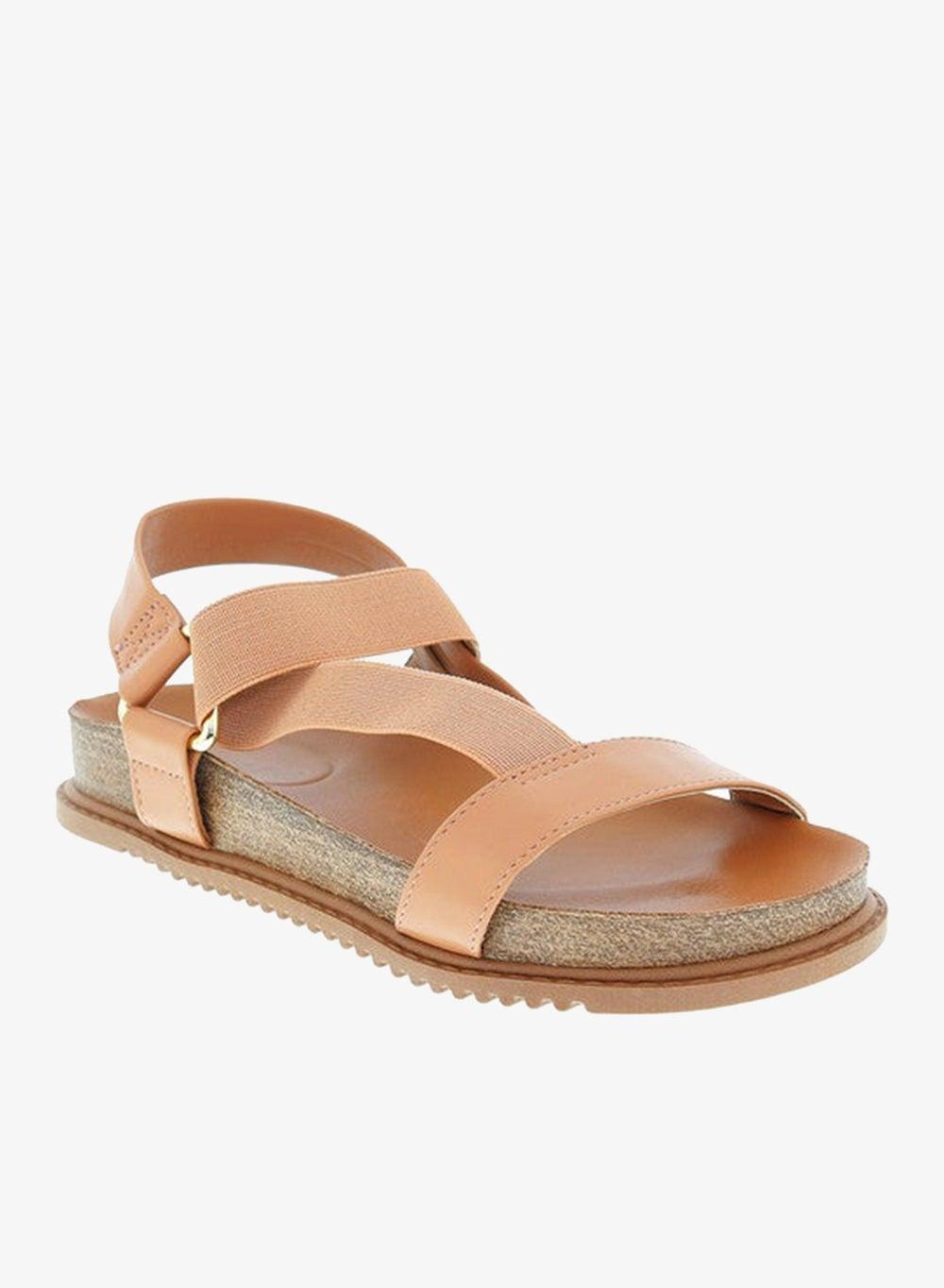 Women’s Back Strap Flat Sandals with Slingback Support - Image 1