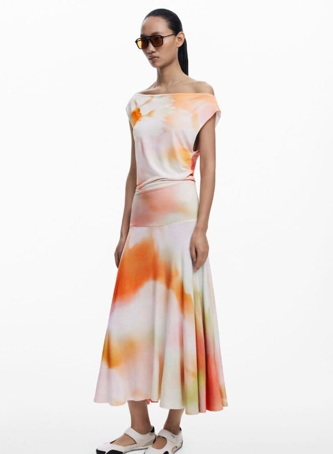 Asymmetric Long Midi Dress - Image 1