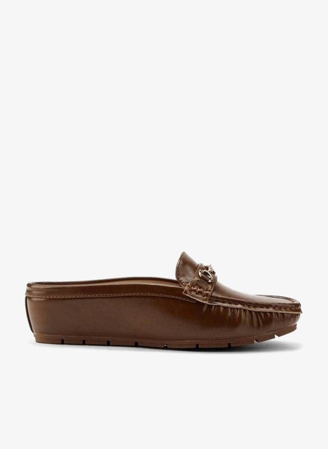Horsebit Detail Slip-On Mules - Image 1