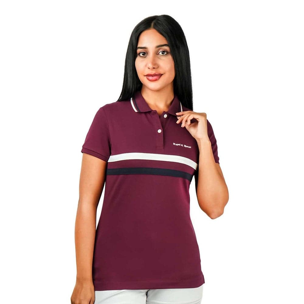 Women's Union Jack Cotton Lycra Slim Fit Polo Shirt - Image 1