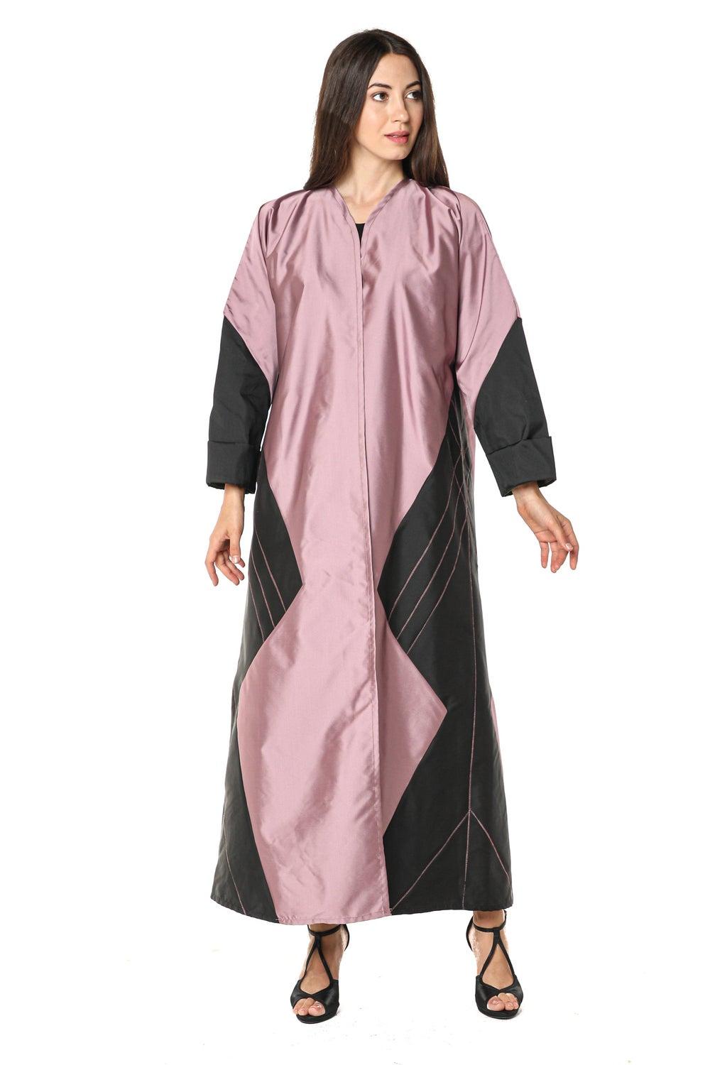 Satin Flared Sleeve Abaya - Image 1