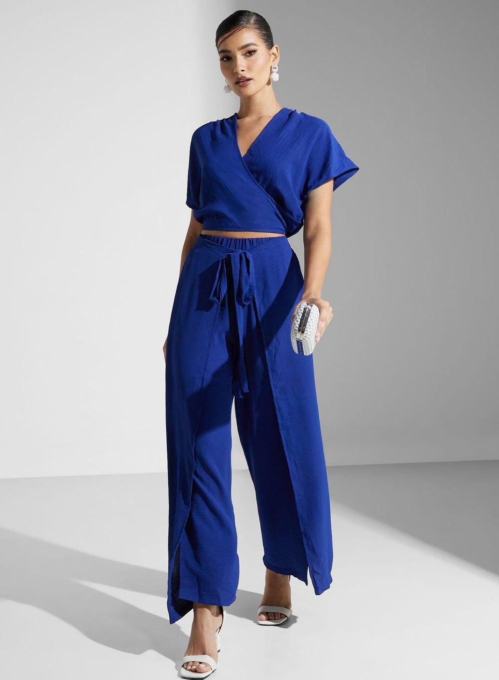 Surplice Neck Jumpsuit - Image 1