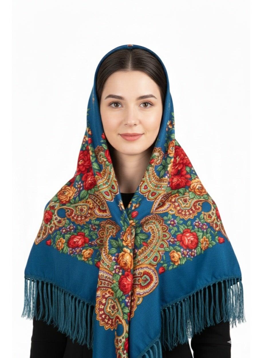 Ira Women's Eastern European Cotton Tassel Shawl - Image 1