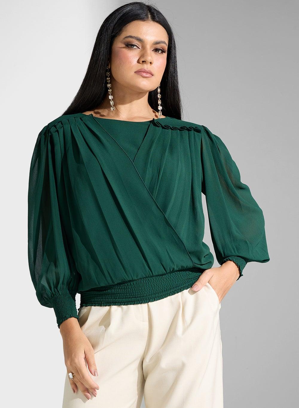 Long Sleeve Modest Blouses for Women - Image 1