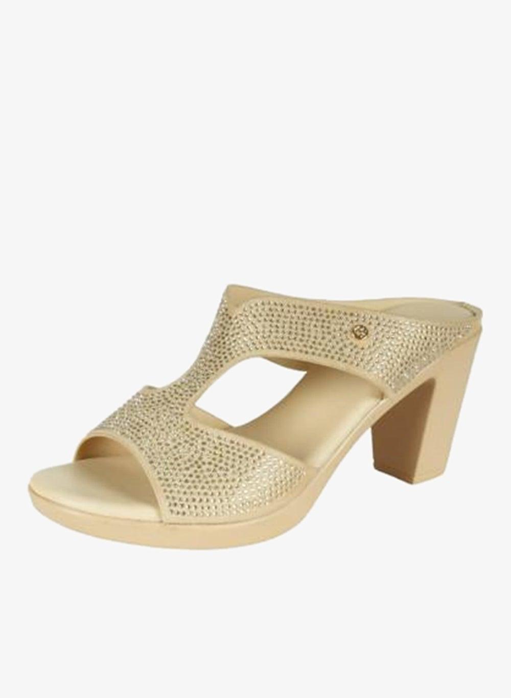 092-2902 Michelle Morgan Beige High Heel Sandals RJL199-11B - Image 1