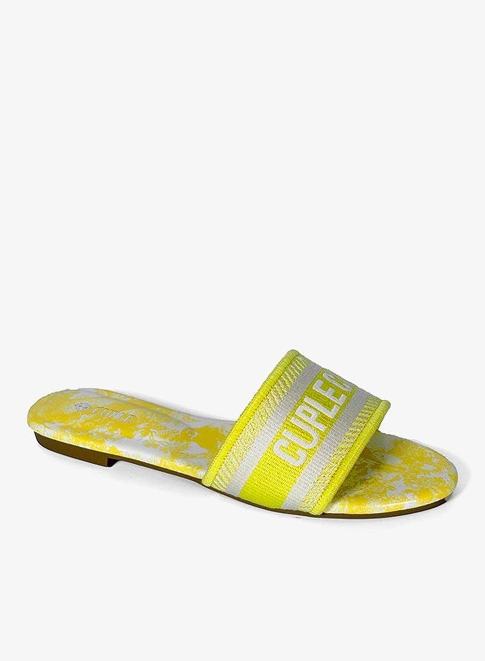 Ladies Cuple Print Slip-On Slides - Image 1